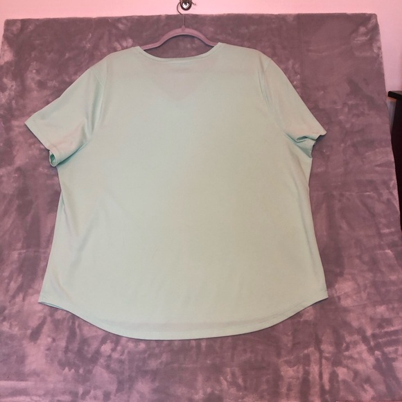Reel Legends Mint Green Short Sleeve Quick Drying V Neck Shirt Size 2X - Picture 5 of 6
